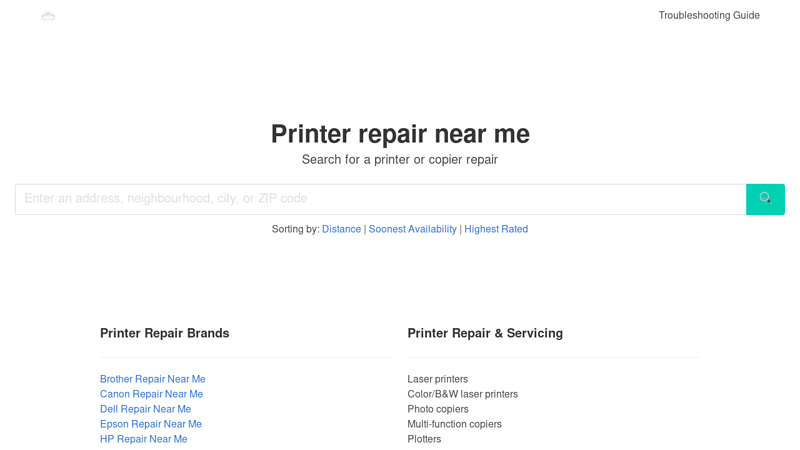 Printer repair near me ???