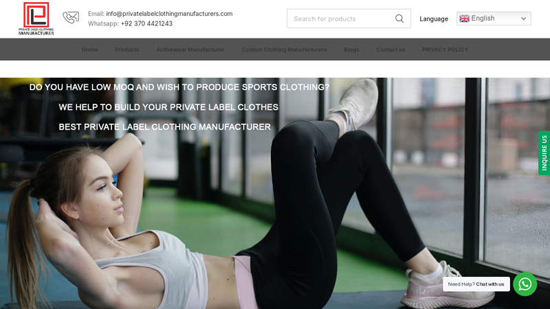 Private Label Clothing Manufacturers | Sportswear Manufacturer
