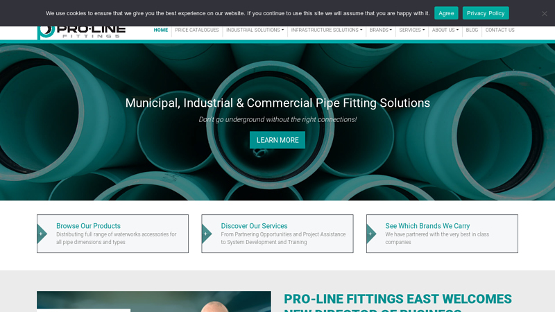 Municipal Pipe Fitting Canada | Home | Pro-Line