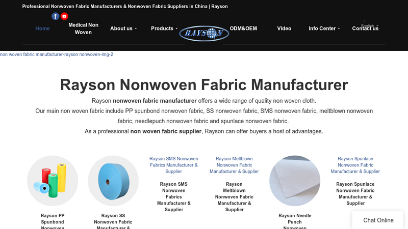 Image of Rayson Non Woven Fabric Manufacturers & Fabric Suppliers in China