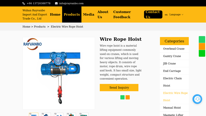 Image of China Overhead Crane Manufacturers, Gantry Crane Suppliers, Electric ...