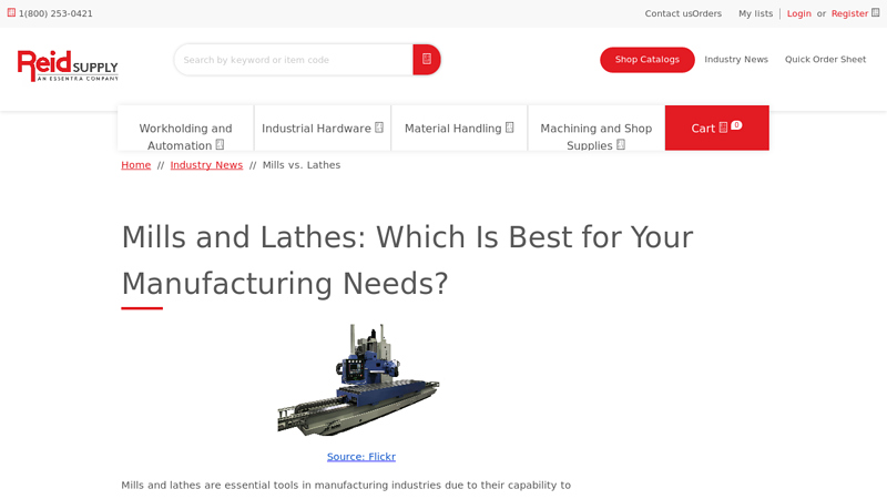 Image of Mills and Lathes: Which is Best for Your Manufacturing Needs?