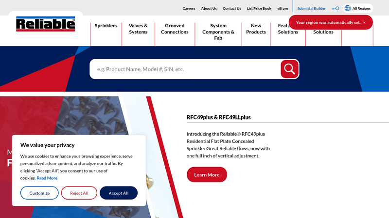 Fire Protection Equipment | Reliable Sprinkler