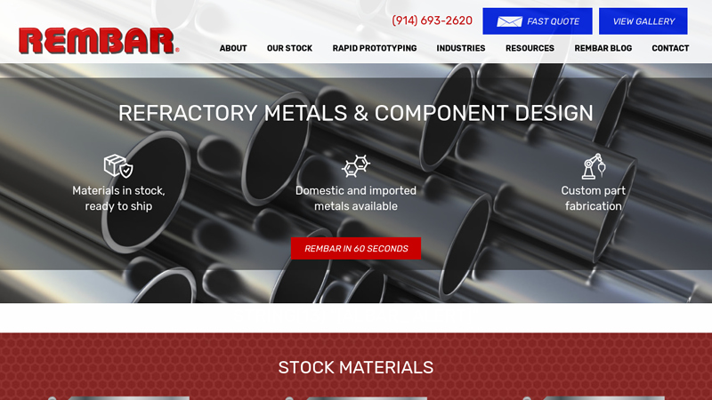 Refractory Metal Supplier & Custom Component Fabrication