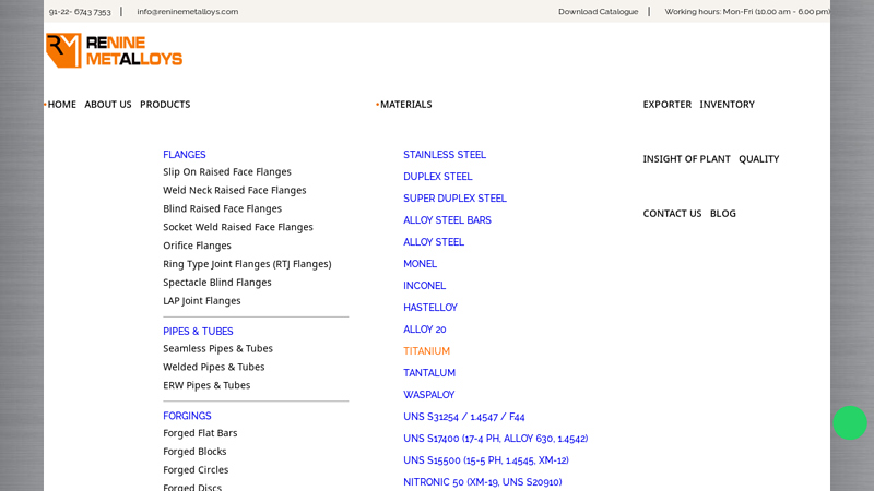 Exporters and Importers of Nickel Alloys