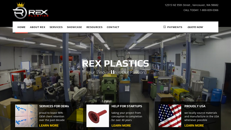 Rex Plastics | Plastic Injection Molding | Vancouver, WA