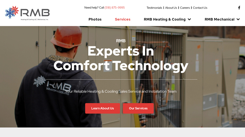 RMB Heating & Cooling Commercial and Residential HVAC Installation and Service (518) 875-9995 located in Schenectady, NY