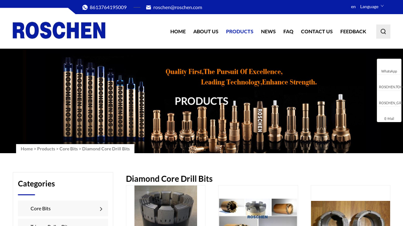 Image of China Diamond Core Drill Bits Manufacturers and Supplier