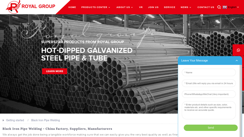 Image of Black Iron Pipe Welding