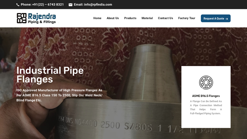 Pipe Fittings And Flanges Manufacturer In India As Per ASTM Standards