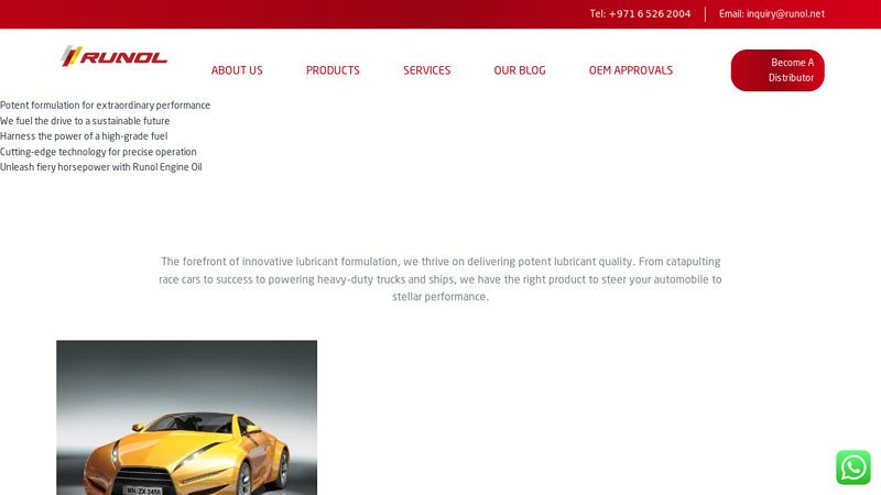 Lubricants Manufacturer in UAE, Engine Oil Manufacturer | Runol