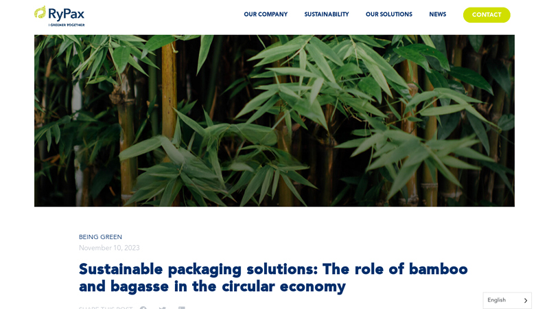 Image of Sustainable packaging solutions: The role of bamboo and bagasse in the ...