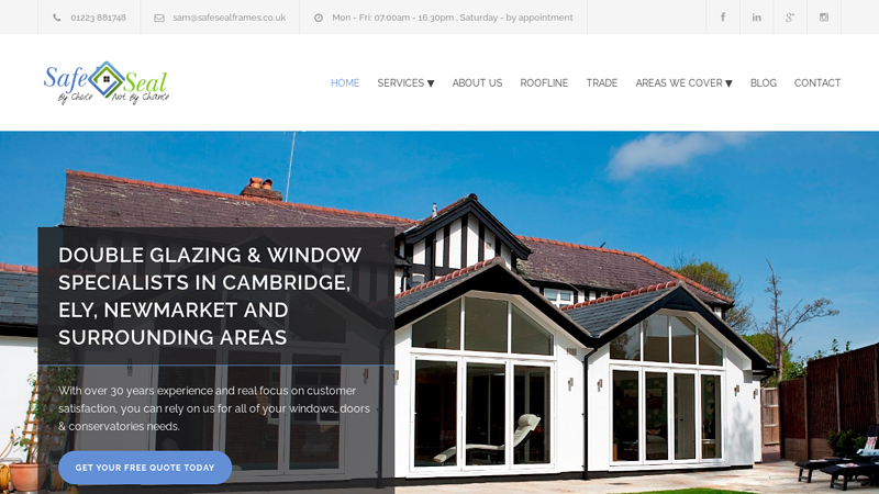 Local Cambridge Window Company | Safeseal Frames