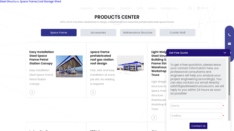 space frame|space frame manufacturer|space frame supplier|steel structure-SAFS