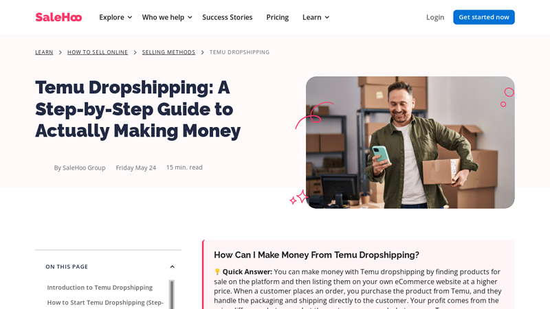 Image of Temu Dropshipping: A Step-by-Step Guide to Actually Making Money