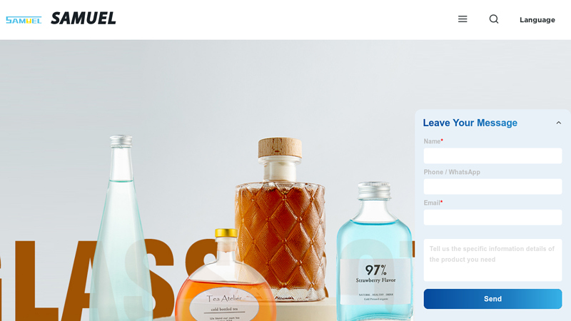 Image of China Manufacturer and Supplier of Flat Shape Glass Bottles