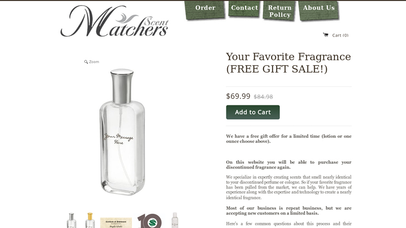 Image of Scentmatchers Discontinued Fragrances, Expert Match