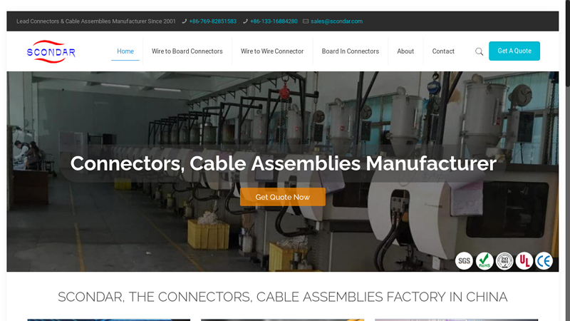 Image of Connectors, Cable Assemblies Manufacturer | SCONDAR