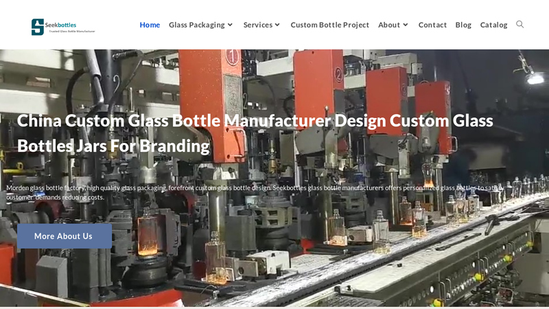 Image of Glass bottle manufacturer in China, custom glass bottles