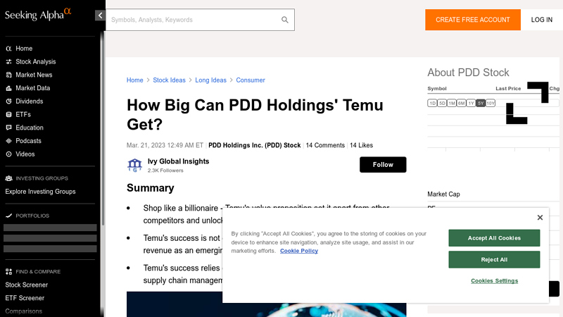 Image of How Big Can PDD Holdings