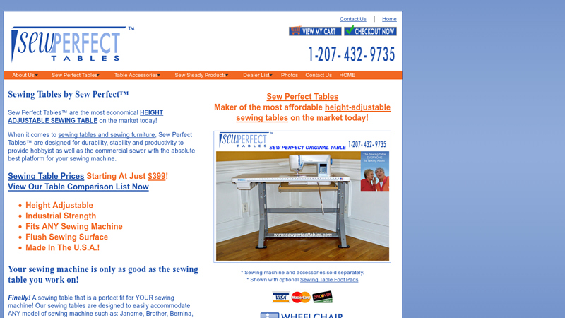 Buy Sewing Tables by Sew Perfect Online!