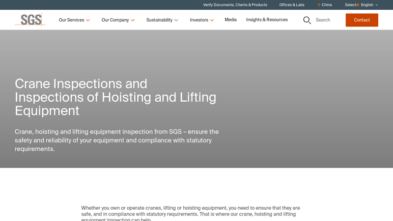 Image of Crane Inspections and Inspections of Hoisting and Lifting Equipment ...