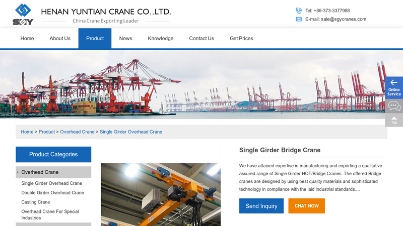 Image of China Bridge Crane 10 Ton Manufacturers & Suppliers & Factory