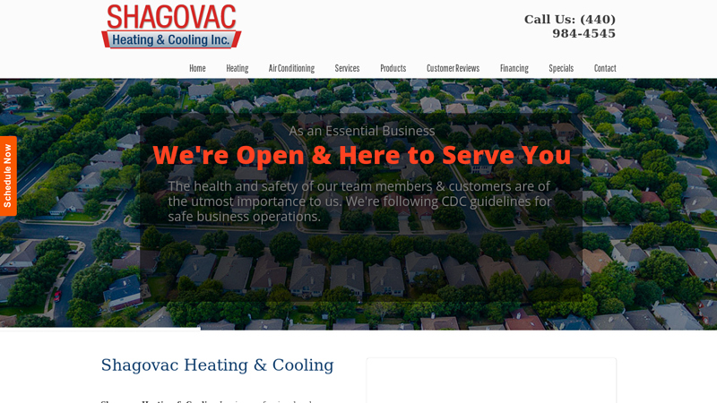 Shagovac Heating & Cooling | HVAC Contractor | Elyria, Ohio