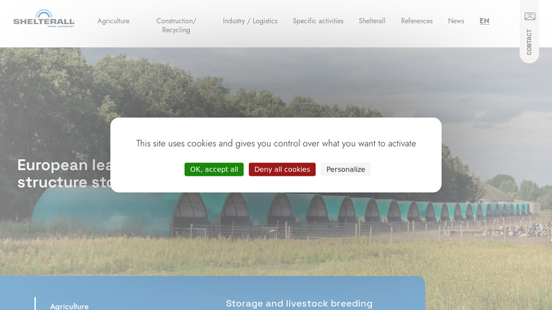 Storage Shelter, Agricultural Tunnel, Industrial Sheds | SHELTERALL?