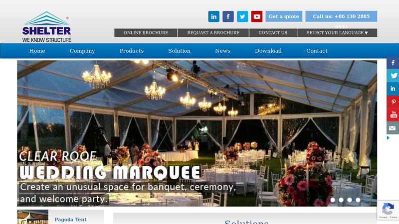 Image of Event Structures-Party Tents-Clear Span Marquee Manufacturer- SHELTER