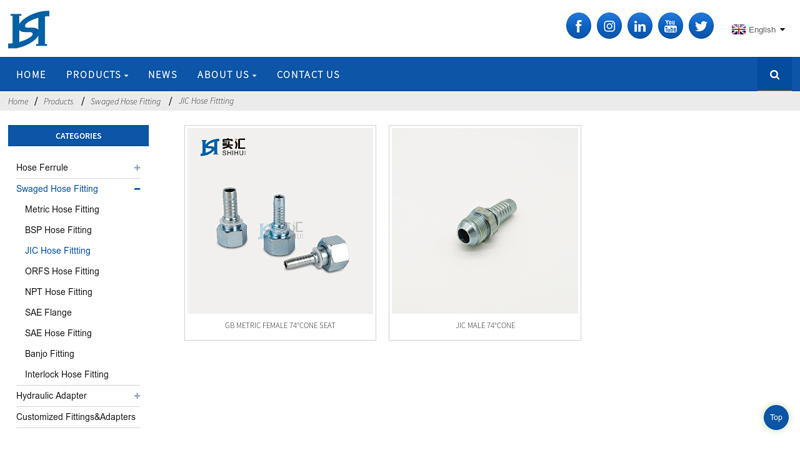 Image of JIC Hose Fittting Suppliers and Factory