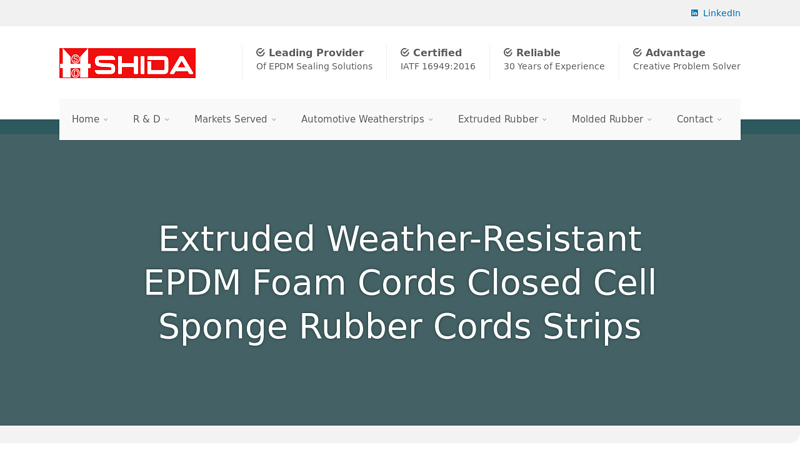 Image of Ultra-Weather-Resistant EPDM Foam Cords, Round Cords Manufacturers