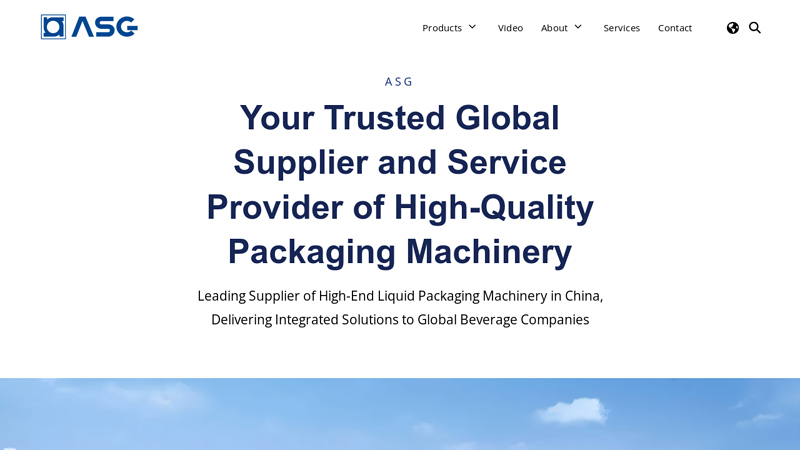Image of ASG: Advanced Filling Machines for Bottling and Beverage Production