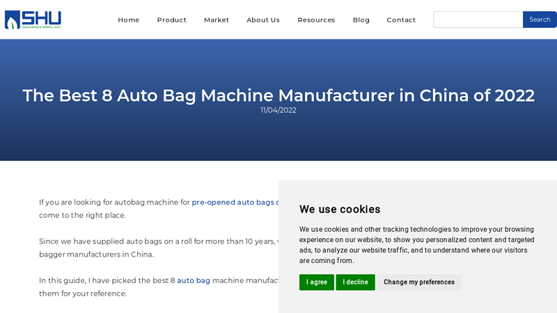 Image of The Best 8 Auto Bag Machine Manufacturers in China of 2022