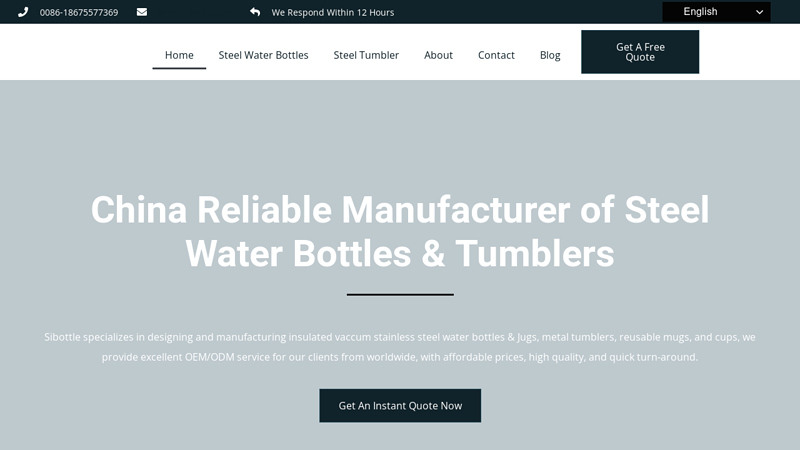 Image of China Reliable Manufacturer of Steel Water Bottles & Tumblers