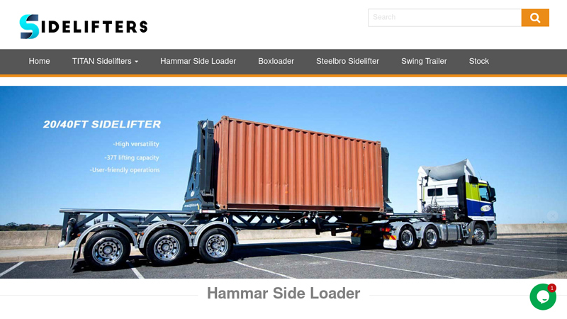 Sidelifters | Side Lifters for Sale | Side Lifter Truck | Container Side Lifter | 20ft 40ft Side Loader Trailer