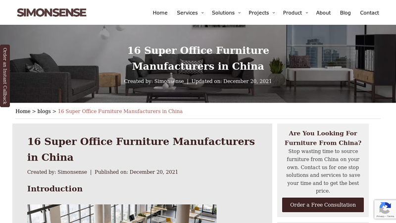 Image of 16 Super Office Furniture Manufacturers in China