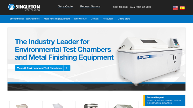 Singleton Corporation | Environmental Test Chambers Manufacturer
