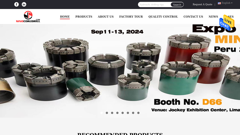 Image of Quality Core Drill Rig & Diamond Core Bit factory from China