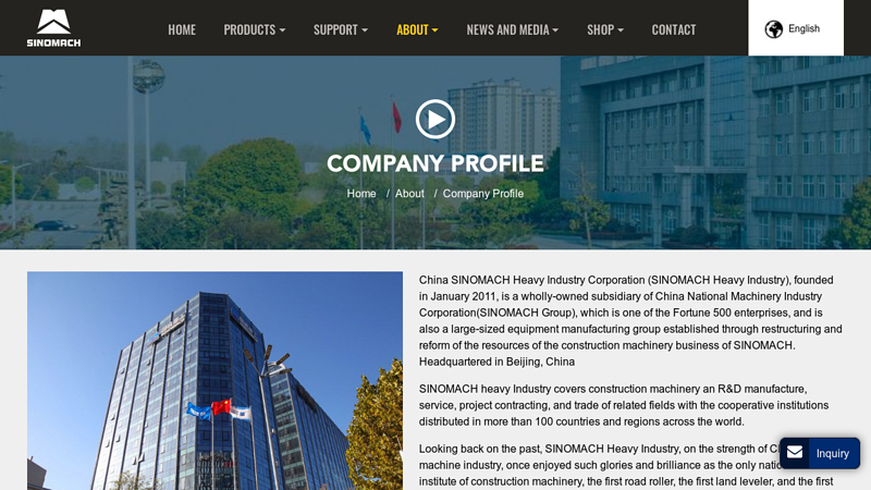 Image of SINOMACH Enterprise | China Construction Equipment Manufacturer