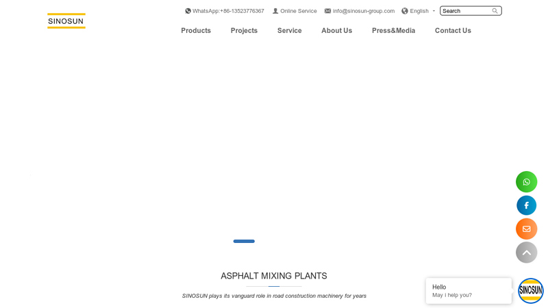 Image of Asphalt plant manufacturer and exporter -SINOSUN Group