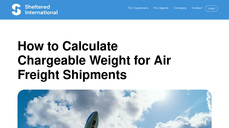 Image of How to Calculate Chargeable Weight for Air Freight Shipments