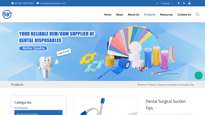 Image of China Customized Dental Surgical Suction Tips Manufacturers, Factory ...