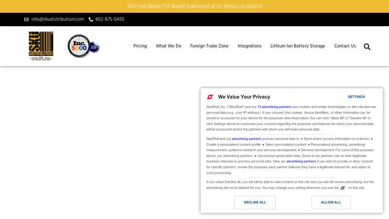 SKU Distribution - Order Fulfillment and Ecommerce Warehousing