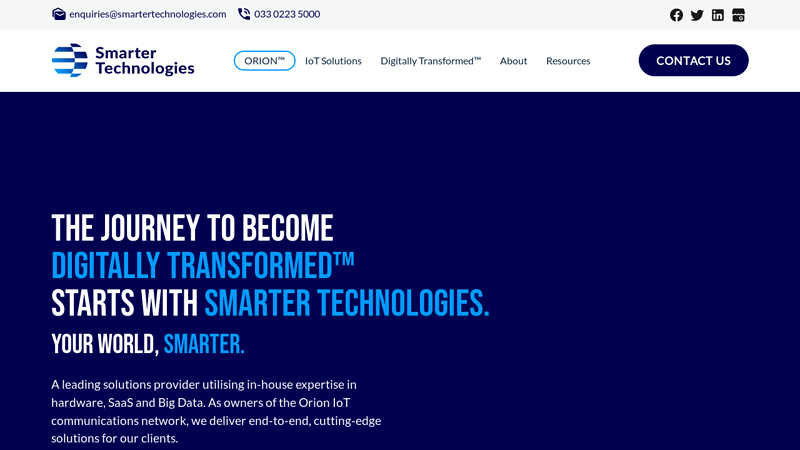 IoT Solutions - Digital Services - Smarter Technologies