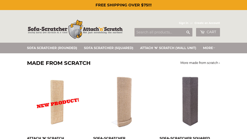 Sofa-Scratcher- Cat Scratching Post & Couch Corner/Furniture Protector