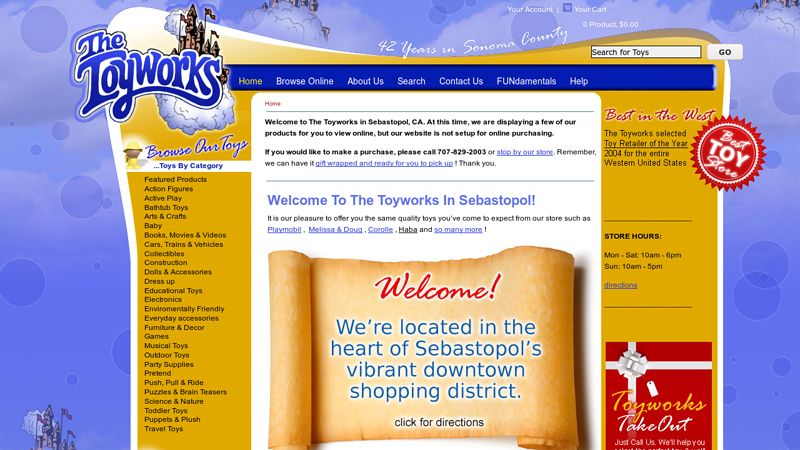 Toyworks of Sebastopol - 38 years in Sonoma County - The Toyworks