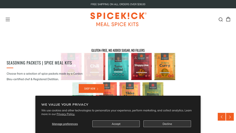 Spicekick | Seasoning Blends & Spice Meal Kits | Gluten-Free