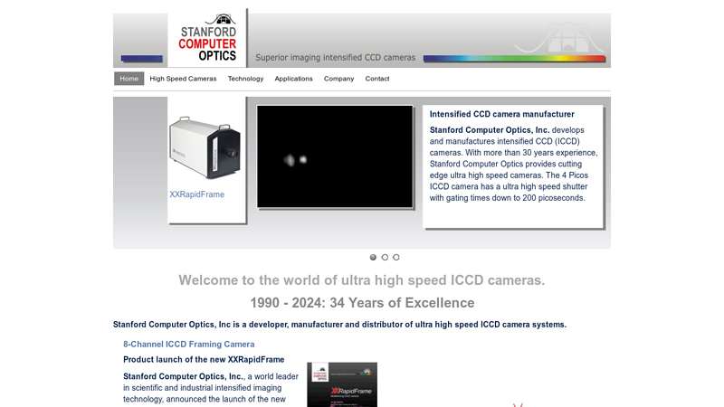 ICCD Camera Systems by Stanford Computer Optics