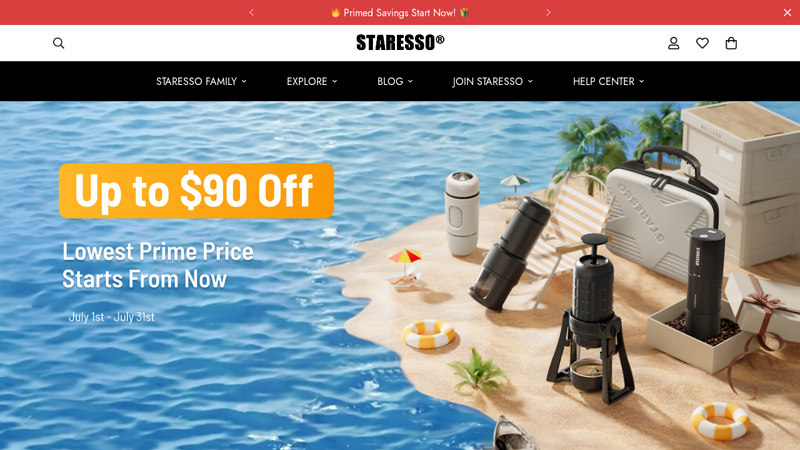 STARESSO - Portable Coffee Maker - Manual Espresso Machine